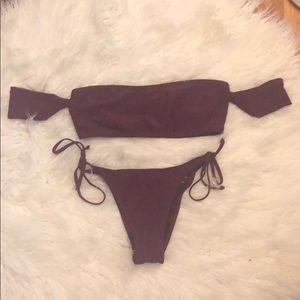 Deep purple swimwear